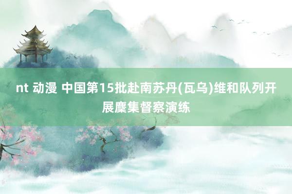 nt 动漫 中国第15批赴南苏丹(瓦乌)维和队列开展麇集督察演练