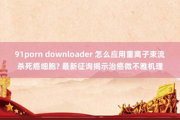 91porn downloader 怎么应用重离子束流杀死癌细胞? 最新征询揭示治癌微不雅机理